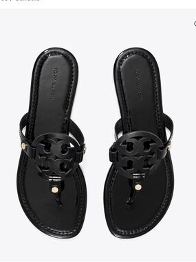 Tory Burch Black Patent Miller Sandal